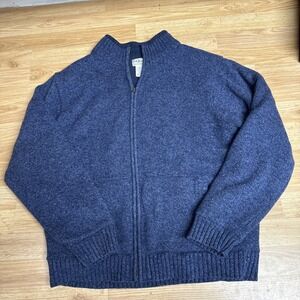L.L. Bean Blue Men's Cardigan Sweater